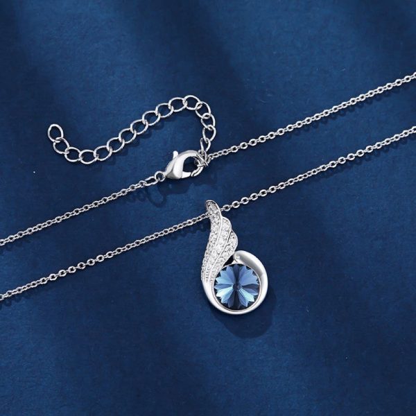 New feather pendant necklace earrings - Image 3