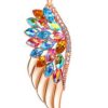 The new model features a Swarovski crystal accessory colorful wings statement jewelry set - Image 5