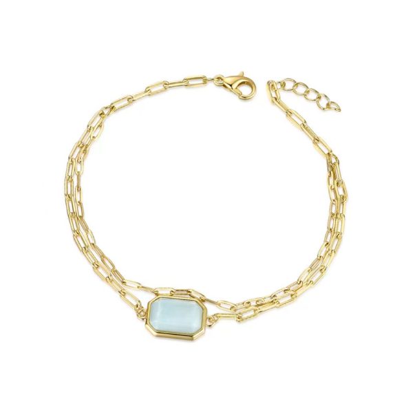 Brass shalstick pendant bracelet - Image 2