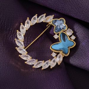Brass brooch