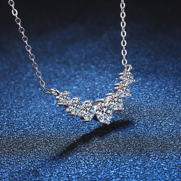 Women's Moissanite Pendant Necklace | 925 Sterling Silver 1-5 Carat Moissanite Diamond Heart Necklace Gift for Wife D-Color-VVS1 | An anniversary romantic gift for her, a birthday gift for mom and daughter lady - Image 3
