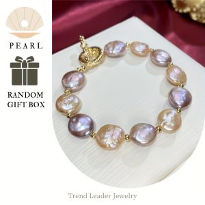 Elegant Men's Freshwater Pearl Necklace and Bracelet Set - Fashionable Summer Accessory with Unique Candy-Colored Beads, Perfect Gift Box Included