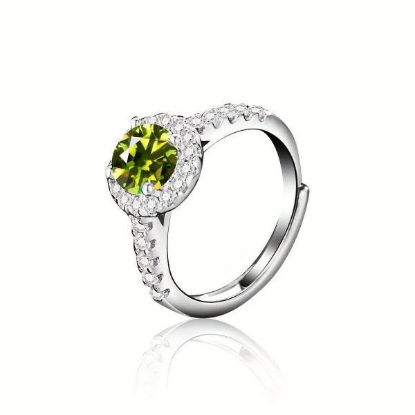 1ct Moissanite Solitaire Ring - Exquisite 925 Sterling Silver Classic Design, Perfect for Engagement, Wedding, Noble Christmas, Birthday Gift for Her, Ideal Symbol of Eternal Love - Image 19