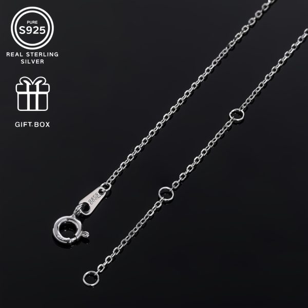 Elegant S925 Sterling Silvery Crown Pendant Necklace with Cubic Zirconia - Perfect Gift for Birthdays & Holidays, Fashion Accessory - Image 3