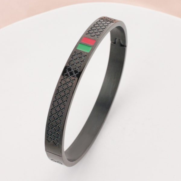 1pc Luxury Stainless Steel Men's Fashion Bracelet - Hypoallergenic, Water Resistant, Easy to Wear - Perfect Jewelry Gift for Him, Father, Boyfriend, or Husband - Image 3