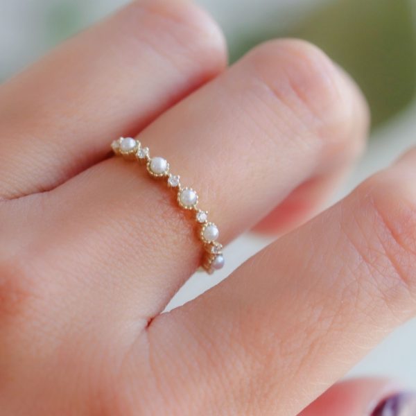 s925 silver fashion light luxury design ring temperament simple pearl wedding ring jewelry 1.5gu002F0.053oz - Image 3