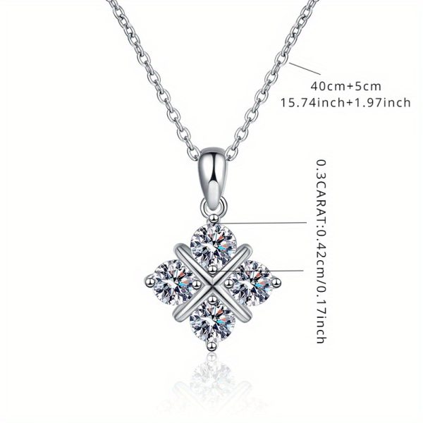 Elegant 925 Sterling Silver Dreamcatcher Pendant Necklace with Moissanite Stones, Vintage Simple Design, 18K Golden Plated, Suitable for Daily Wear and Special Occasions, Ideal Gift for Mardi Gras and Other Festivities - Image 4