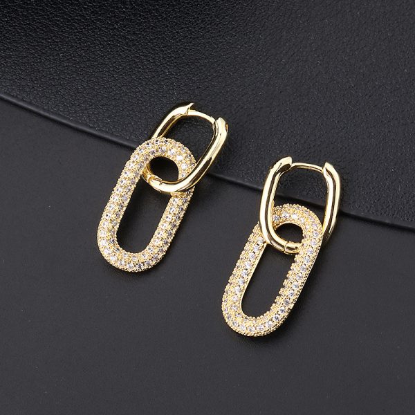 Chic Paperclip Link Dangle Earrings for Women - Lightweight, Minimalist Square Chain Design - Perfect Gift for Valentine's, Mother's Day, Christmas & More - Image 6