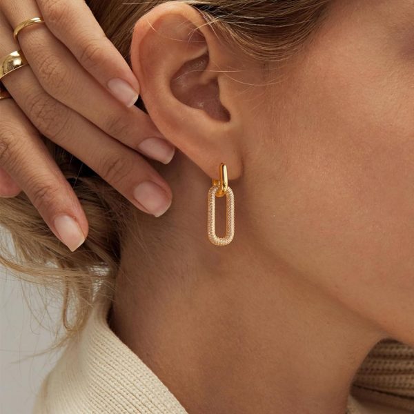 Chic Paperclip Link Dangle Earrings for Women - Lightweight, Minimalist Square Chain Design - Perfect Gift for Valentine's, Mother's Day, Christmas & More - Image 8