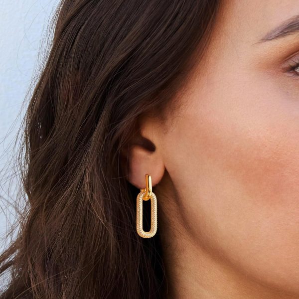Chic Paperclip Link Dangle Earrings for Women - Lightweight, Minimalist Square Chain Design - Perfect Gift for Valentine's, Mother's Day, Christmas & More - Image 5
