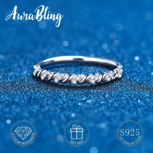 1pc Radiant Moissanite Mens Ring - 925 Sterling Silver with Lucky Charm - Trendy Daily Accessory for Him - Ideal Holiday Birthday Gift for Your Beloved - Timeless Elegance and Unmatched Shine