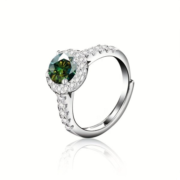 1ct Moissanite Solitaire Ring - Exquisite 925 Sterling Silver Classic Design, Perfect for Engagement, Wedding, Noble Christmas, Birthday Gift for Her, Ideal Symbol of Eternal Love - Image 16