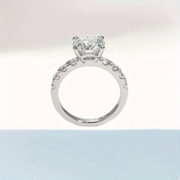 1pcs 3.5ct Moissanite Sterling Silver 925 Engagement Rings Wedding Band Rings - Image 12