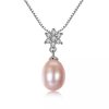 S925 Silver Natural Freshwater Pearl Necklace For Women Accessories Romantic Valentine's Day Gifts - Image 7