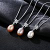 S925 Silver Natural Freshwater Pearl Necklace For Women Accessories Romantic Valentine's Day Gifts - Image 4