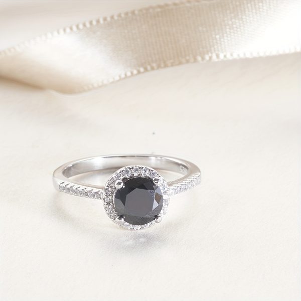 1ct Moissanite Solitaire Ring - Exquisite 925 Sterling Silver Classic Design, Perfect for Engagement, Wedding, Noble Christmas, Birthday Gift for Her, Ideal Symbol of Eternal Love - Image 10