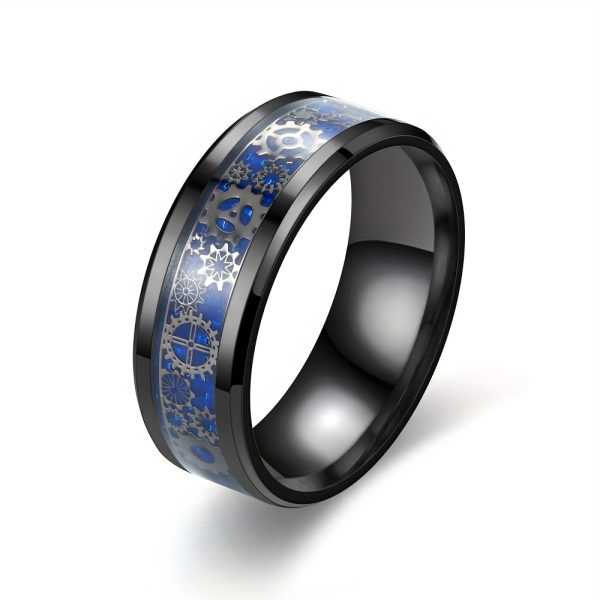1pc Exquisite Punk Gear Stainless Steel Ring - Durable, Edgy Fashion Accessory for Men - Perfect Gift for Party, Banquet, Holiday, Birthday, Anniversary Celebrations - Image 9