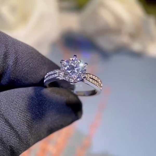 Women's Engagement Ring 3g 925 Silver 1-2Ct Moissanite  High End Dating Birthday Essential items - Image 7