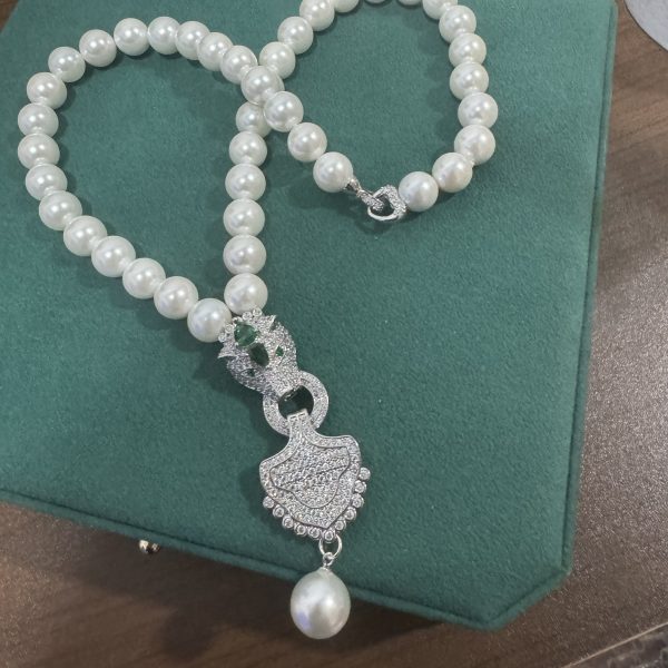Elegant Vintage-Inspired Shell Bead Necklace - S925 Silvery, Perfect For Birthdays, Anniversaries & Graduation Gifts (Gift Box Varies) - Image 5