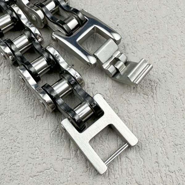 1pc Punk Rock Stainless Steel Mens Bracelet - Stylish & Durable Cool Link Chain Jewelry for Trendsetters - Image 8