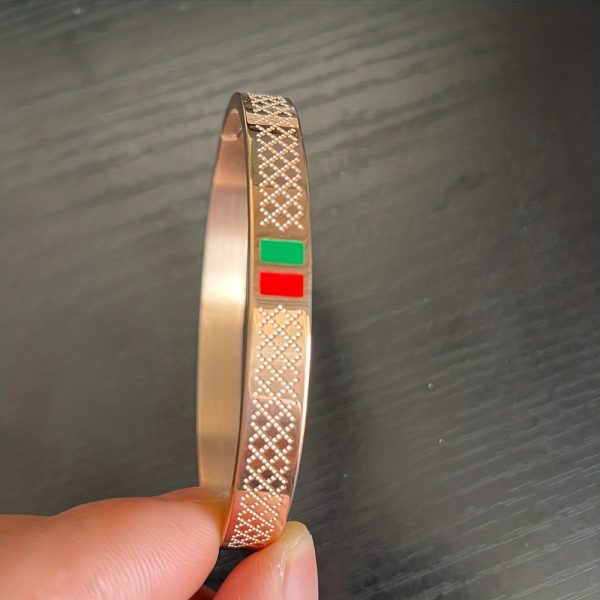 1pc Luxury Stainless Steel Men's Fashion Bracelet - Hypoallergenic, Water Resistant, Easy to Wear - Perfect Jewelry Gift for Him, Father, Boyfriend, or Husband - Image 11