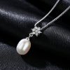 S925 Silver Natural Freshwater Pearl Necklace For Women Accessories Romantic Valentine's Day Gifts - Image 3