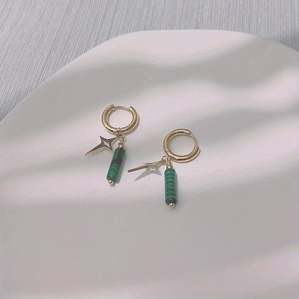 Unique Natural Stone Pendant - Drop & Dangle Earrings with Boho Elegant Design, Stainless Steel Jewelry, Trendy Gift for Women, Handcrafted Irregular Shape, Hypoallergenic, Nickel-Free, and Durable - Image 11