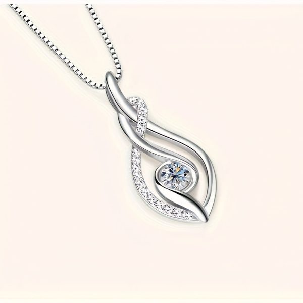 1 piece fine craftsmanship 18k gold plated 925 sterling silver main stone 0.25 carat high quality moissanite fine ladies fashion necklace engagement wedding confession anniversary send friends send loved ones family mother's day gift - Image 6