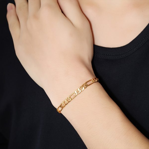 1pc Stainless Steel Chain Bracelet - Fashionably Cool Hip Hop Inspired Chain Link Design for Everyday Wear, Unisex for Men and Women, Perfect Gift for Fathers Day, Birthdays, or Any Special Occasion - Image 5