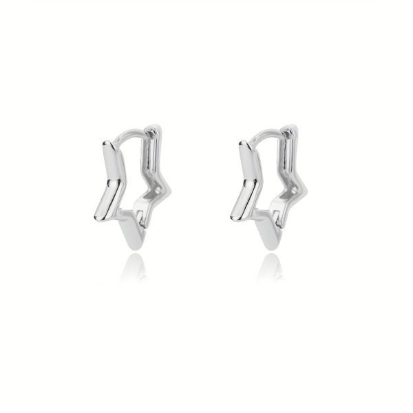 Shimmering Starry Love - 1 Pair Hypoallergenic Stainless Steel Golden Earrings, Chic Couple Jewelry for Enduring Style - Image 7