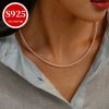 33gu002F1.16oz S925 Sterling Silver Freshwater Pearl Multi-Layered Necklace, Real Round Beads, Baroque Style, Vintage Luxurious, Daily Fashion Accessory, Perfect Gift With Anti-oxidation Box, Women's Elegant Jewelry For Valentine's & Mother's Day - Image 6
