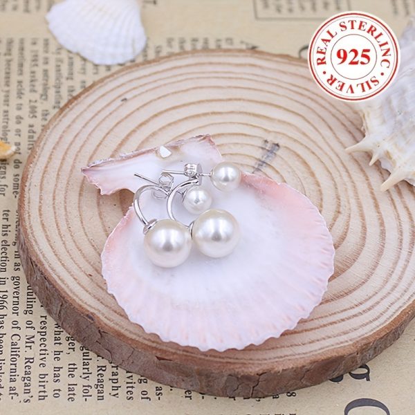 Elegant Freshwater Pearl Stud Earrings - Hypoallergenic 925 Sterling Silver, Delicate Vintage Style, Durable, Comfortable, Perfect for Sensitive Skin, Everyday Wear, and Special Occasions - Image 10