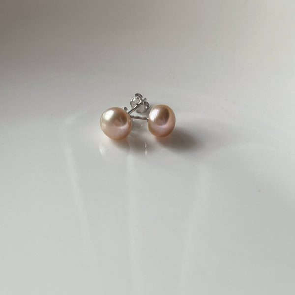 Luxurious Freshwater Pearl Earrings - 925 Sterling Silver, Simple yet Elegant Design, Hypoallergenic, Nickel-Free, Perfect for Daily Wear, Formal Occasions, and as a Timeless Gift for Women - Image 3