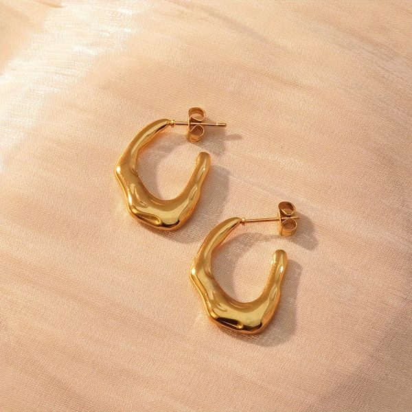 18PCSu002Fset Of 9 Styles 9 Pairs Of Women's Stainless Steel Personalized Hoop Earrings, Suitable For Gifts For Women - Image 9