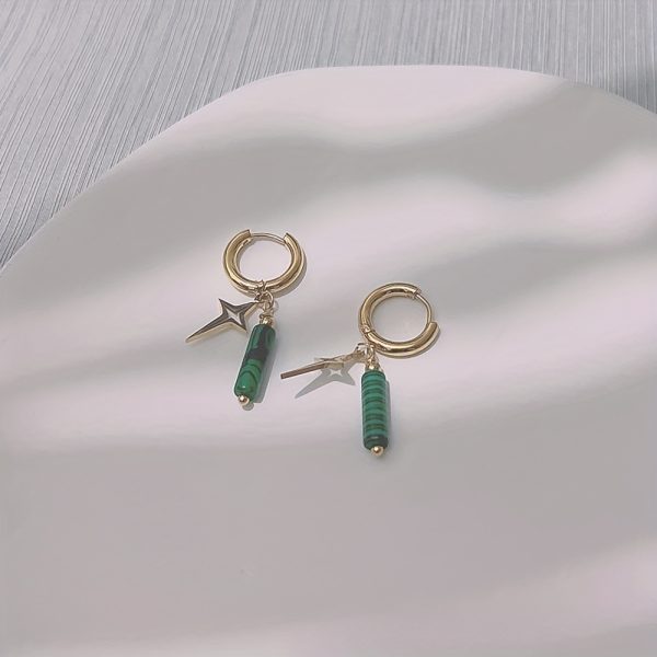 Unique Natural Stone Pendant - Drop & Dangle Earrings with Boho Elegant Design, Stainless Steel Jewelry, Trendy Gift for Women, Handcrafted Irregular Shape, Hypoallergenic, Nickel-Free, and Durable - Image 15