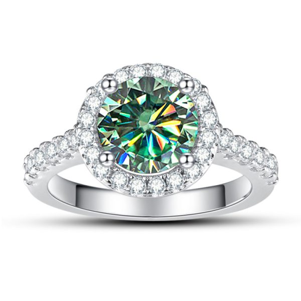 1ct Moissanite Solitaire Ring - Exquisite 925 Sterling Silver Classic Design, Perfect for Engagement, Wedding, Noble Christmas, Birthday Gift for Her, Ideal Symbol of Eternal Love - Image 11