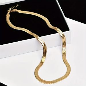 Fashion-Forward 5MM Stainless Steel Blade Cuban Chain Necklace - Bold & Stylish Clavicle Accessory for Couples
