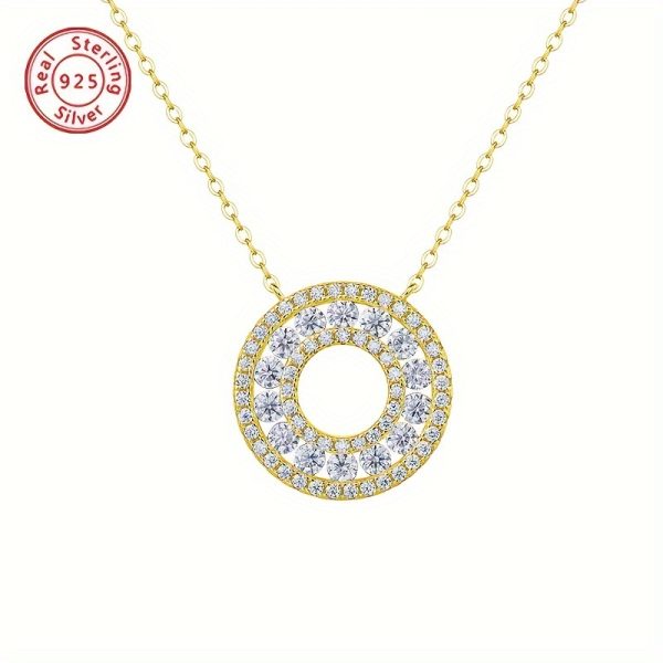 Elegant 925 Sterling Silvery Moissanite Necklace - Luxurious & Versatile, Perfect for Weddings, Gifts & Everyday Glamour - Image 5
