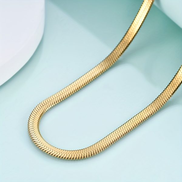 Fashion-Forward 5MM Stainless Steel Blade Cuban Chain Necklace - Bold & Stylish Clavicle Accessory for Couples - Image 8