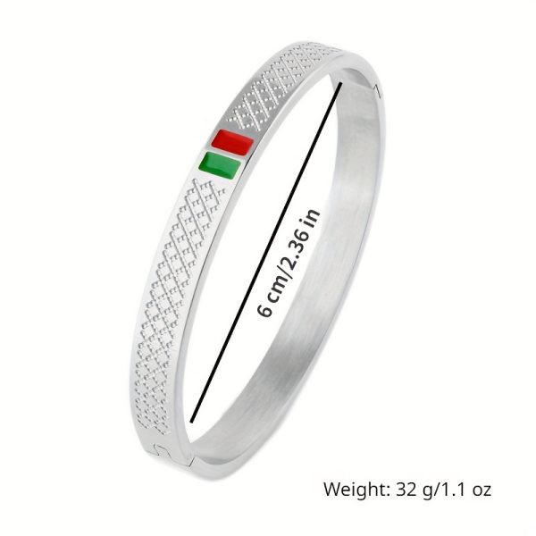 1pc Luxury Stainless Steel Men's Fashion Bracelet - Hypoallergenic, Water Resistant, Easy to Wear - Perfect Jewelry Gift for Him, Father, Boyfriend, or Husband - Image 5