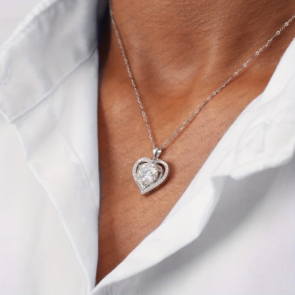 3Ct Moissanite Heart-Shaped Pendant Necklace - Exquisite 925 Sterling Silver Clavicle Chain, Hypoallergenic, Nickel-Free, Durable, Sparkling Gemstone, Perfect for Women, Wife, Girlfriend, Daughter, Mother's Day, Anniversary, Wedding, Birthday Gift - Image 6