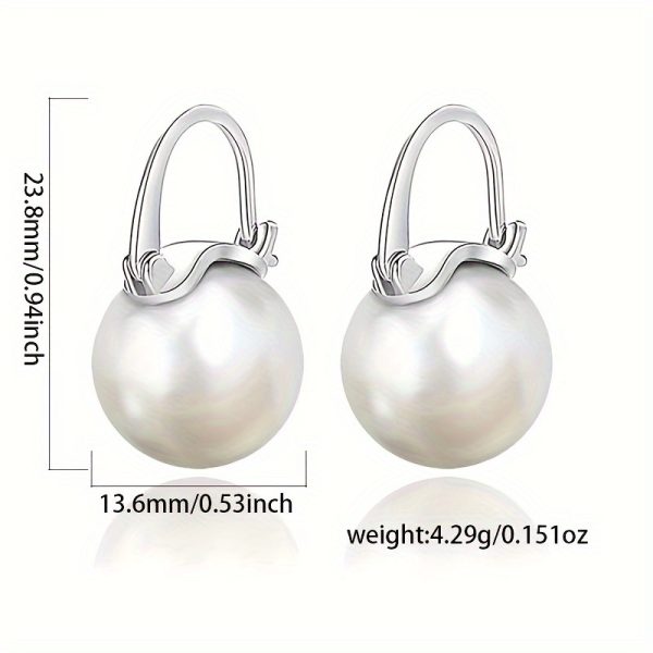 Luxurious Freshwater Pearl Dangle Earrings - Hypoallergenic Sterling 925 Silver, Simple Elegant Style, Perfect for Banquet and Daily Wear, Comfortable to Wear, Nickel-Free, Lead-Free, Long-Lasting Shine - Image 5