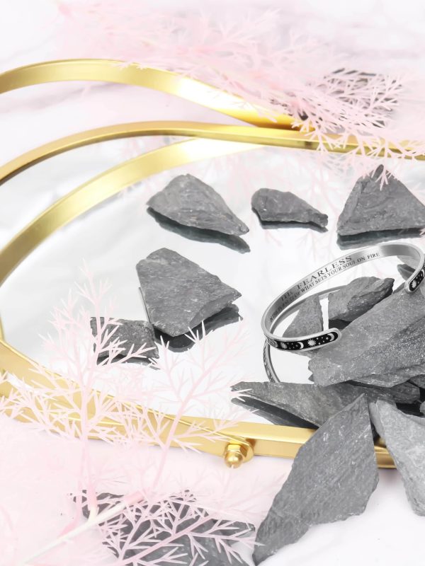 Stainless Steel Inspirational Cuff Bracelet For Women Her Easter Day Gifts Birthday Graduation Christmas Gifts - Image 11