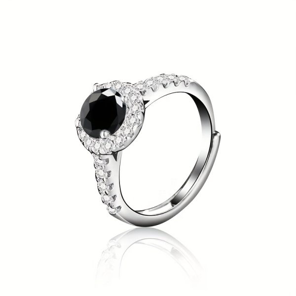 1ct Moissanite Solitaire Ring - Exquisite 925 Sterling Silver Classic Design, Perfect for Engagement, Wedding, Noble Christmas, Birthday Gift for Her, Ideal Symbol of Eternal Love - Image 18