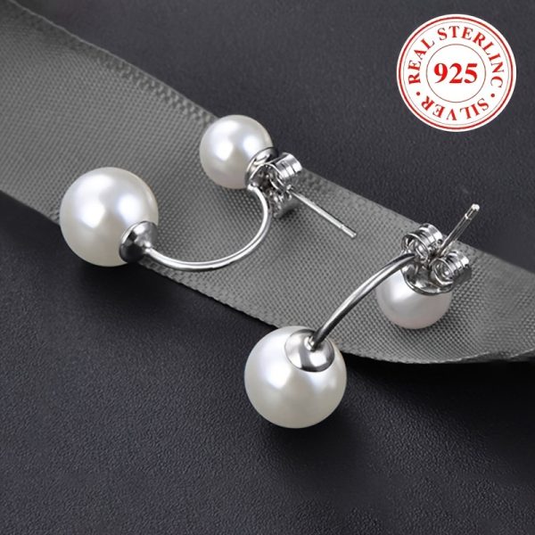 Elegant Freshwater Pearl Stud Earrings - Hypoallergenic 925 Sterling Silver, Delicate Vintage Style, Durable, Comfortable, Perfect for Sensitive Skin, Everyday Wear, and Special Occasions - Image 7