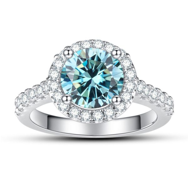 1ct Moissanite Solitaire Ring - Exquisite 925 Sterling Silver Classic Design, Perfect for Engagement, Wedding, Noble Christmas, Birthday Gift for Her, Ideal Symbol of Eternal Love - Image 5