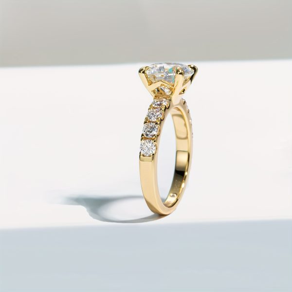 1pcs 3.5ct Moissanite Sterling Silver 925 Engagement Rings Wedding Band Rings - Image 2