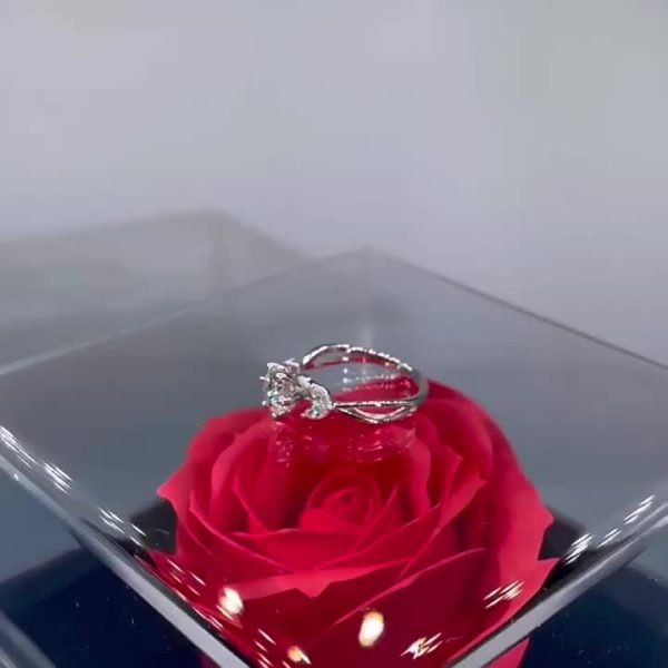 1 Carat Stunning Moissanite Solitaire Engagement Ring - Exquisite Rings for Women, Ideal Mother's Day Gift, Anniversary Present, or Birthday Surprise, Featuring a Dazzling Round Cut Gemstone and a Comfortable, Hypoallergenic Band - Image 7