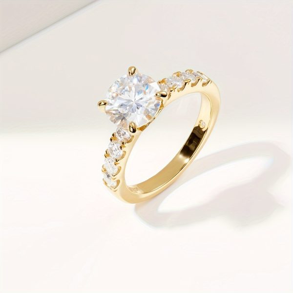 1pcs 3.5ct Moissanite Sterling Silver 925 Engagement Rings Wedding Band Rings - Image 11