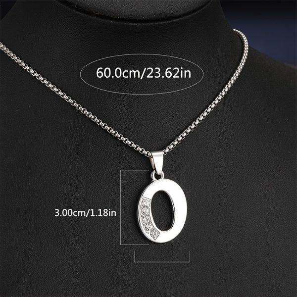 1pc Stylish Stainless Steel Initial Pendant Necklace - Personalize with 26 Letters - Perfect Holiday or Birthday Gift for Her - Image 18
